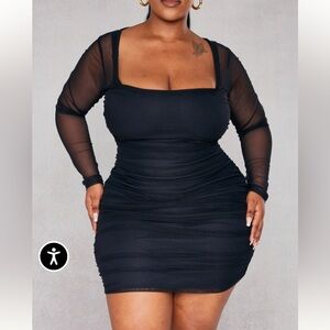 Black Women's body con dress ( prettylittlething)